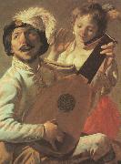 Hendrick Terbrugghen The Duet-l oil painting artist